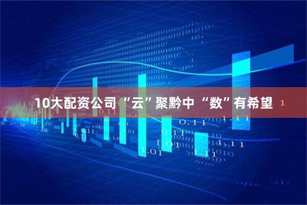 10大配资公司 “云”聚黔中 “数”有希望